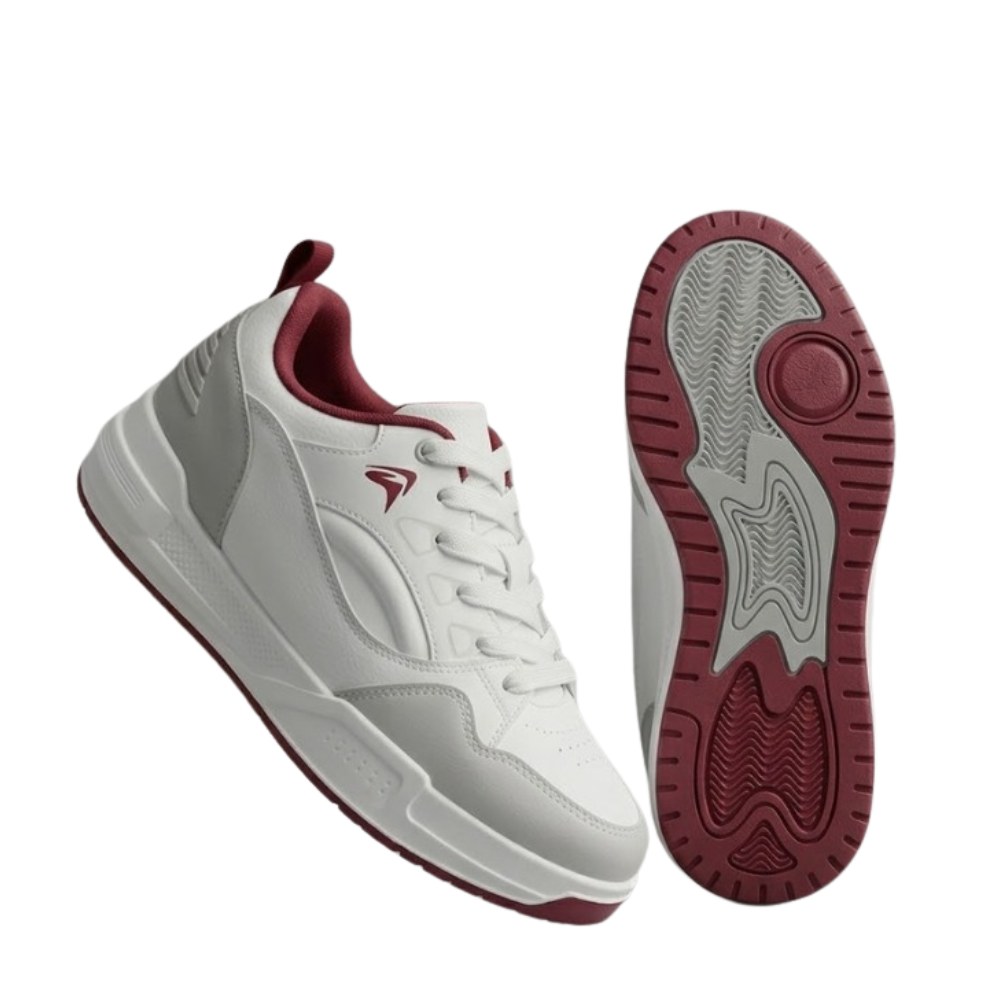 Goldstar AX-6A Men's Casual Retro Sneakers – White & Red