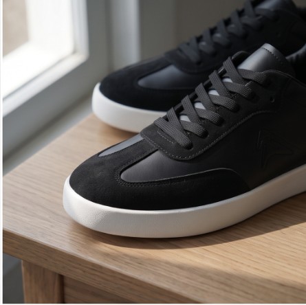 Goldstar shoes 112LV (Black) Retro Casual Skate Sneakers Women"s- Durable White Cupsole Daily Wear Shoes