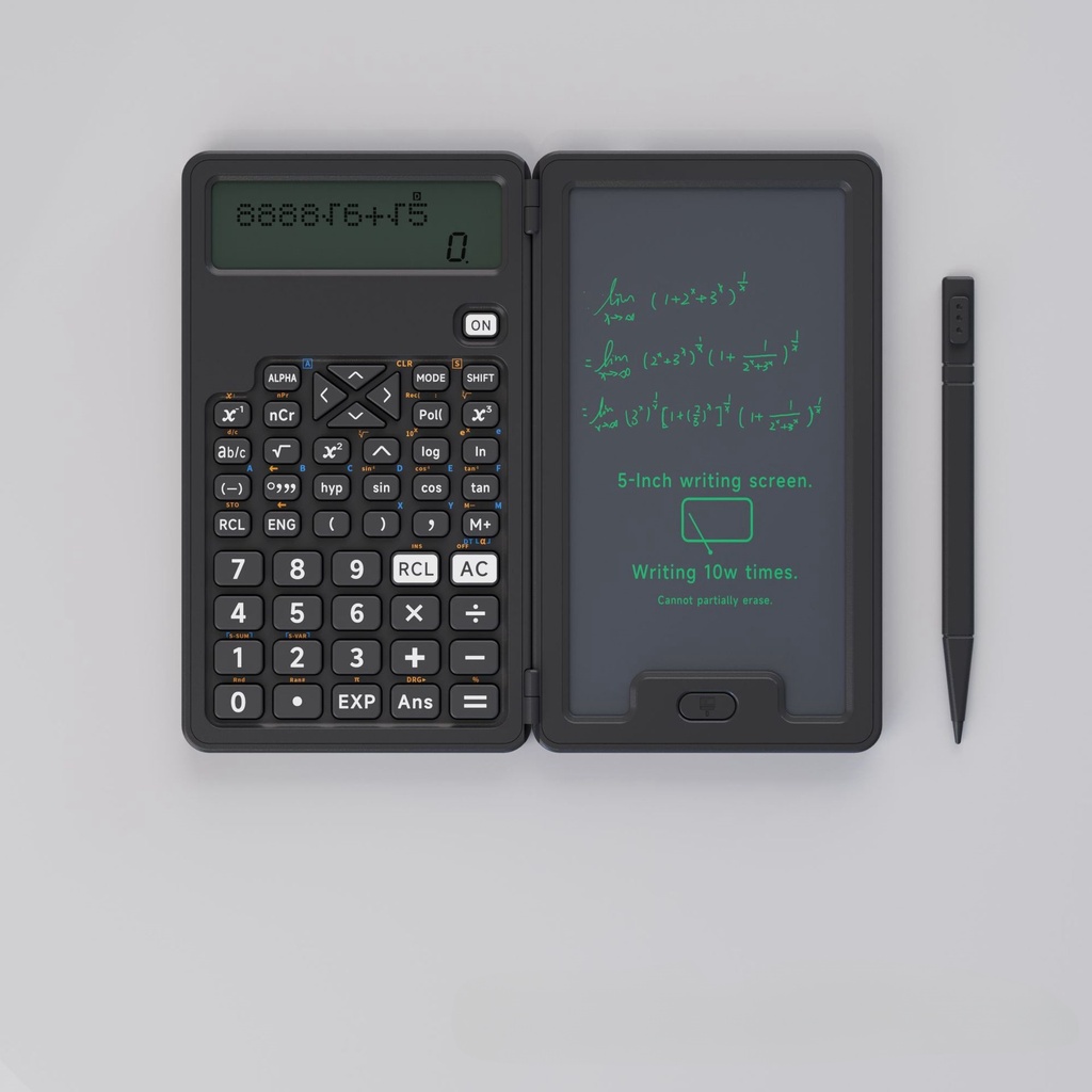 Protable Foldable Calculator Notepad 2 in 1 LCD 