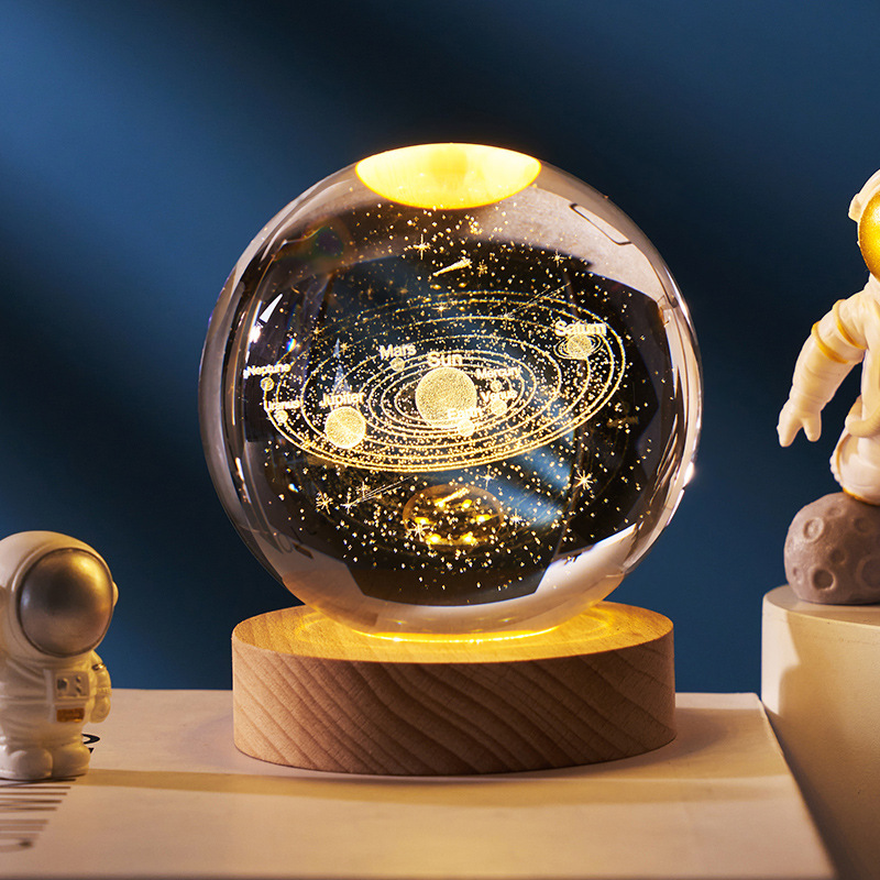 3D Crystal LED Lamp Ball | LED Lamp, Home Decor
