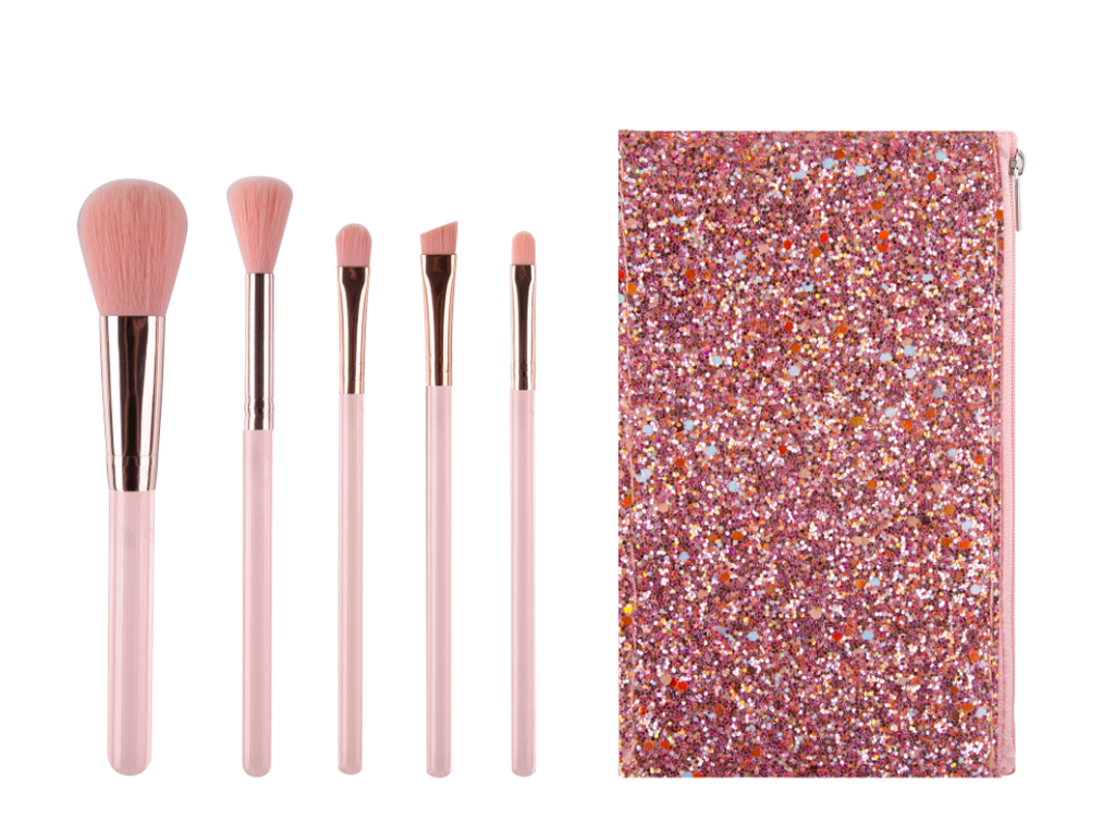 Sparkling Star Series Makeup Brush Set with Case 