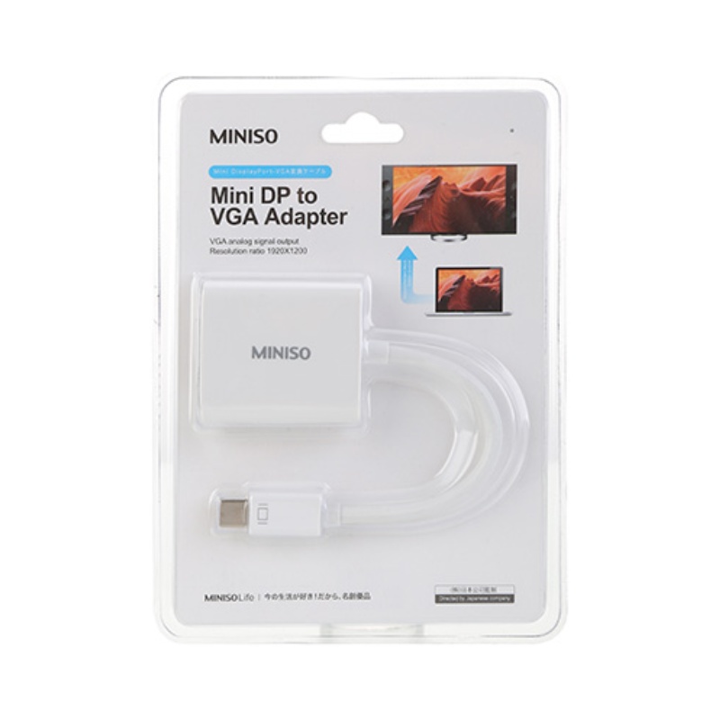 Mini DP to VGA Adapter ( White )