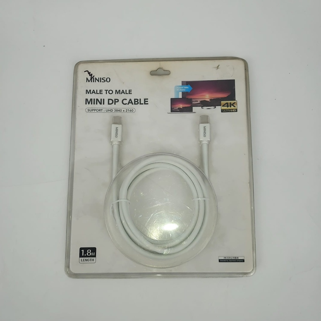 Mini Display Port Cable 1.8m (White)