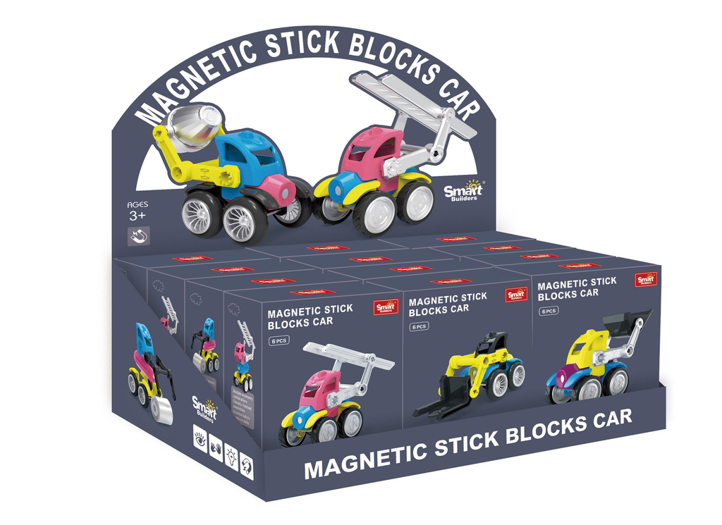 Magnetic Engineering Block Car