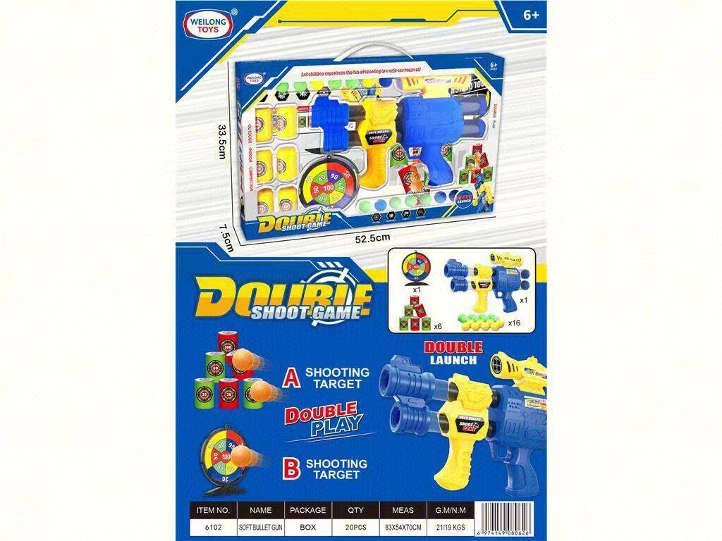 Shooting Game Toy for Kids with Foam Dart Toy Guns Soft Bullet Gun
