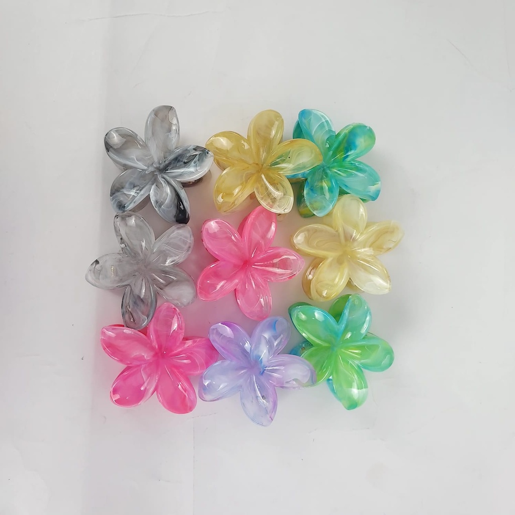 Shiny Flower Hair Clutch