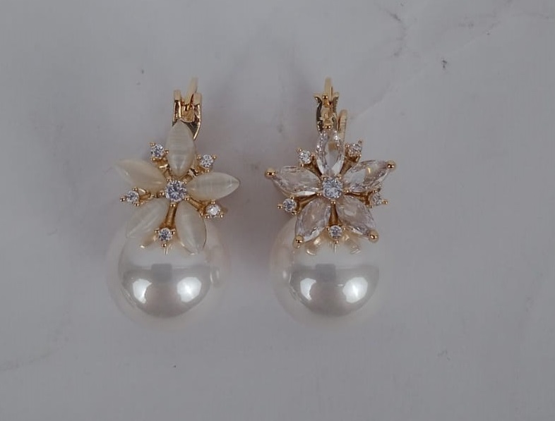 Sparkling Pear Earring