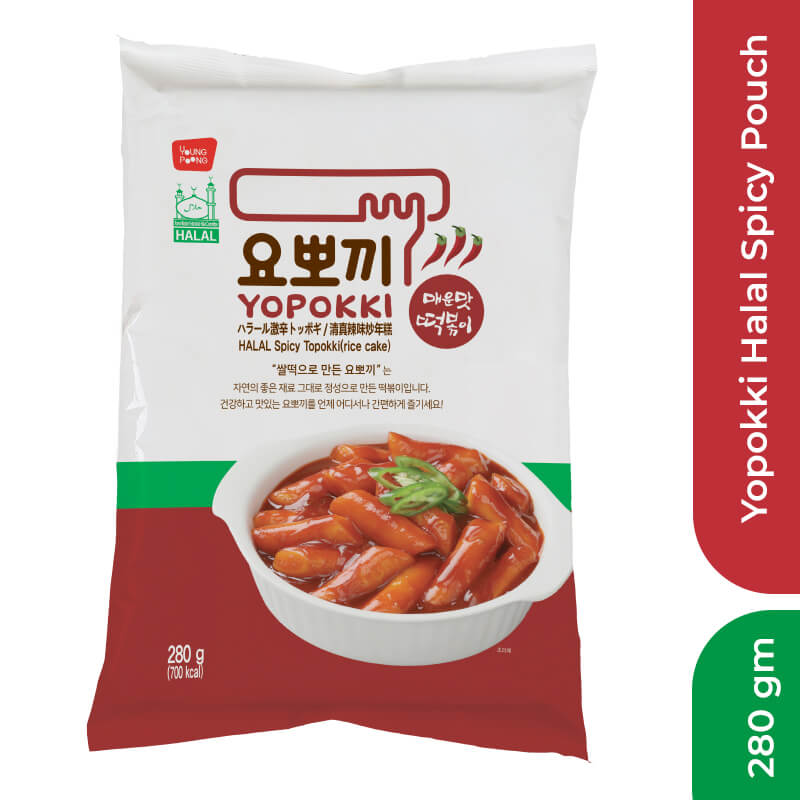 Yopokki Halal Spicy Pouch 280gm