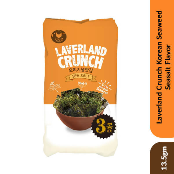 Laverland Crunch Korean Seaweed Seasalt Flavor 13.5gm