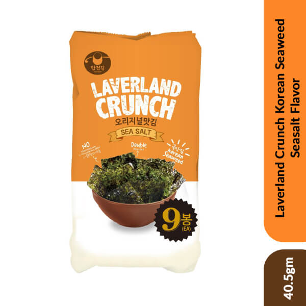 Laverland Crunch Korean Seaweed Seasalt Flavor 40.5gm