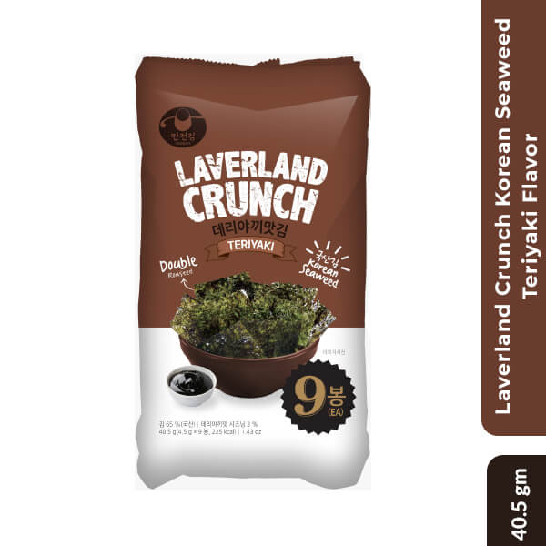 Laverland Crunch Korean Seaweed Teriyaki Flavor 40.5gm