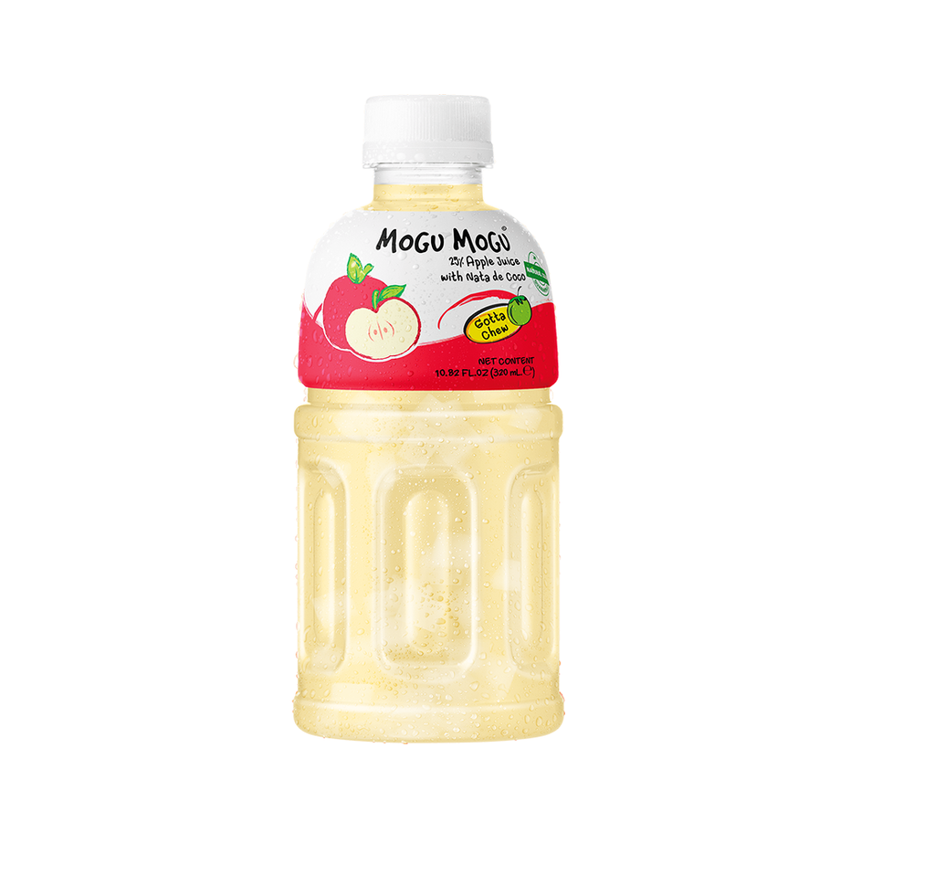 Mogu Mogu Apple Flavored Drink with Nata De Coco 320 ml