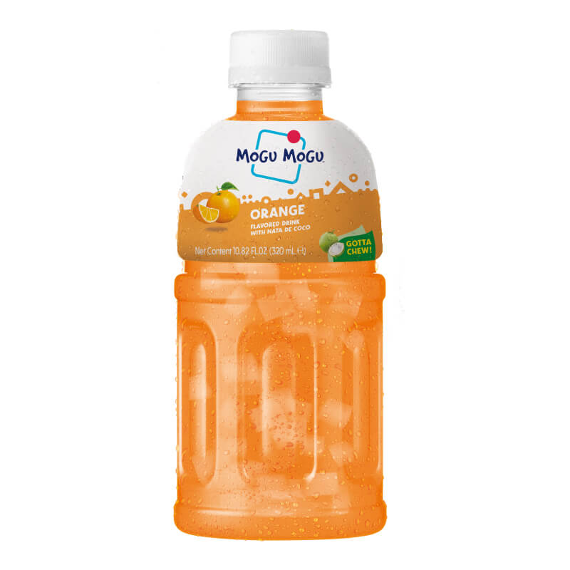 Mogu Mogu Orange Flavored Drink with Nata De Coco 320 ml