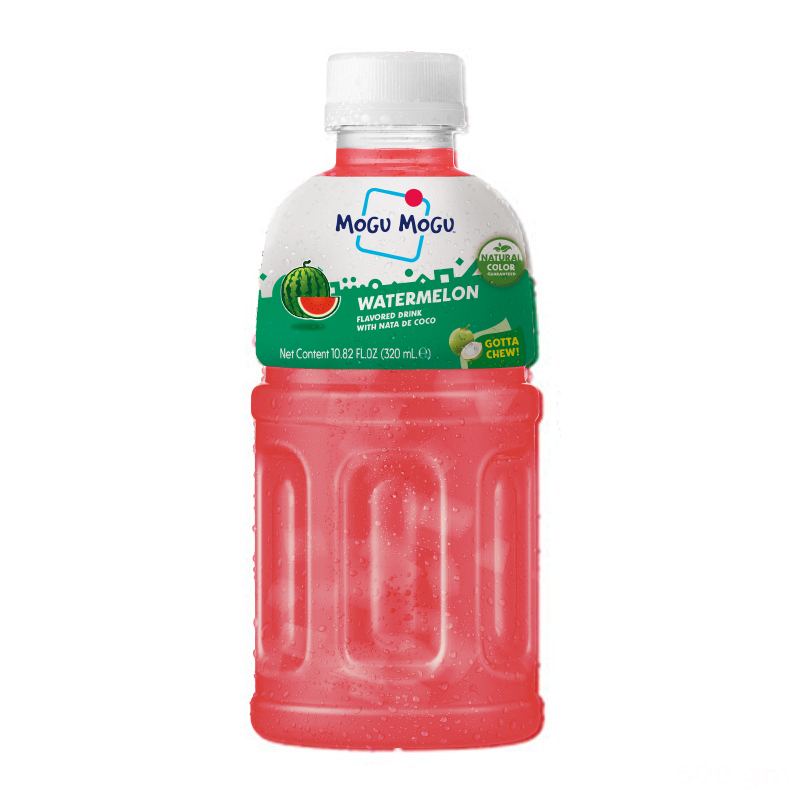 Mogu Mogu Watermelon Flavored Drink with Nata De Coco 320 ml