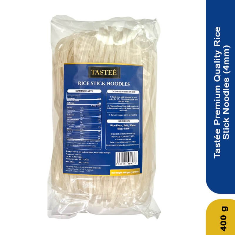 Tastée Premium Quality Rice Stick Noodles (4mm) 400gm