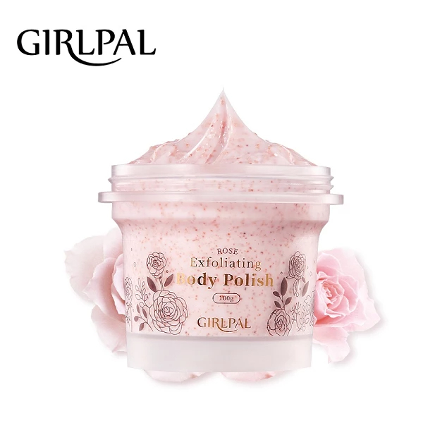 GIRLPAL ROSE EXFOLIATING BODY POLISH - 100g