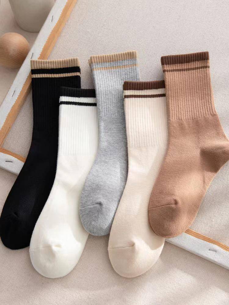 Stripe Solid Socks