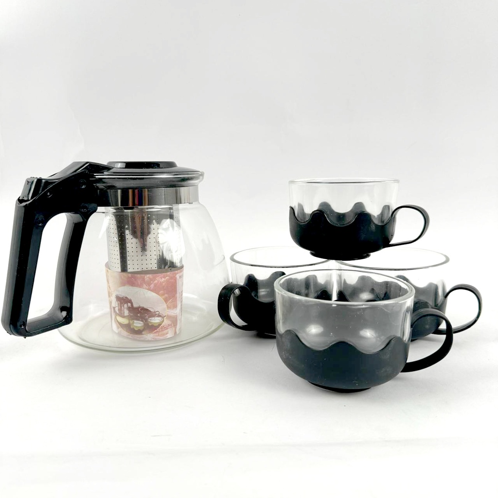 Tea Pot with 4 Cup Sets