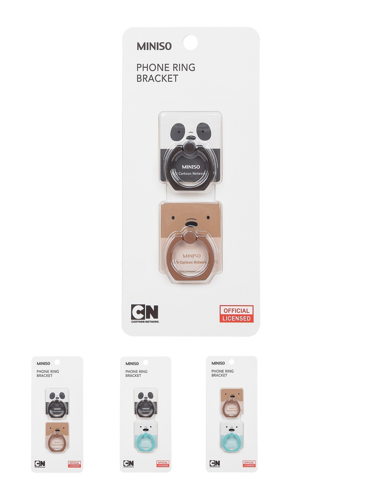 We Bare Bears -Smile Ring Bracket 2 Pack