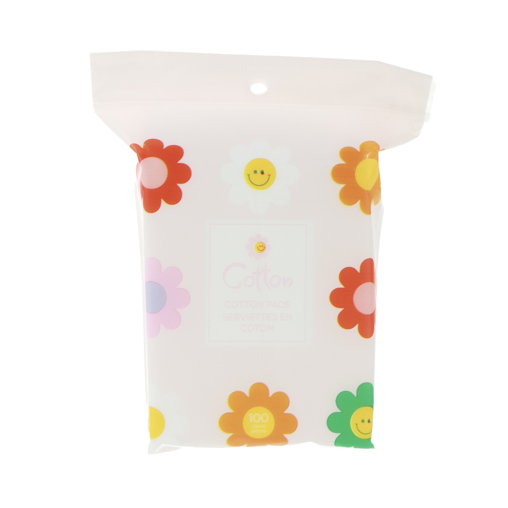 Future Flower Series Cotton Pads (100 Count)