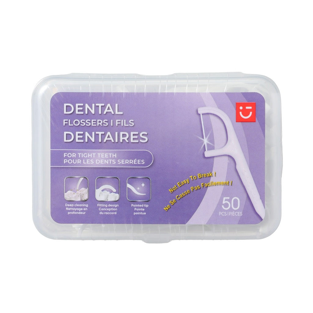 Thin Smooth Deep Cleaning Dental Flossers (50 pcs×3 Packs)