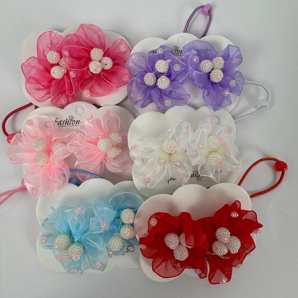  Mini Ribbon Hair Bows Clips