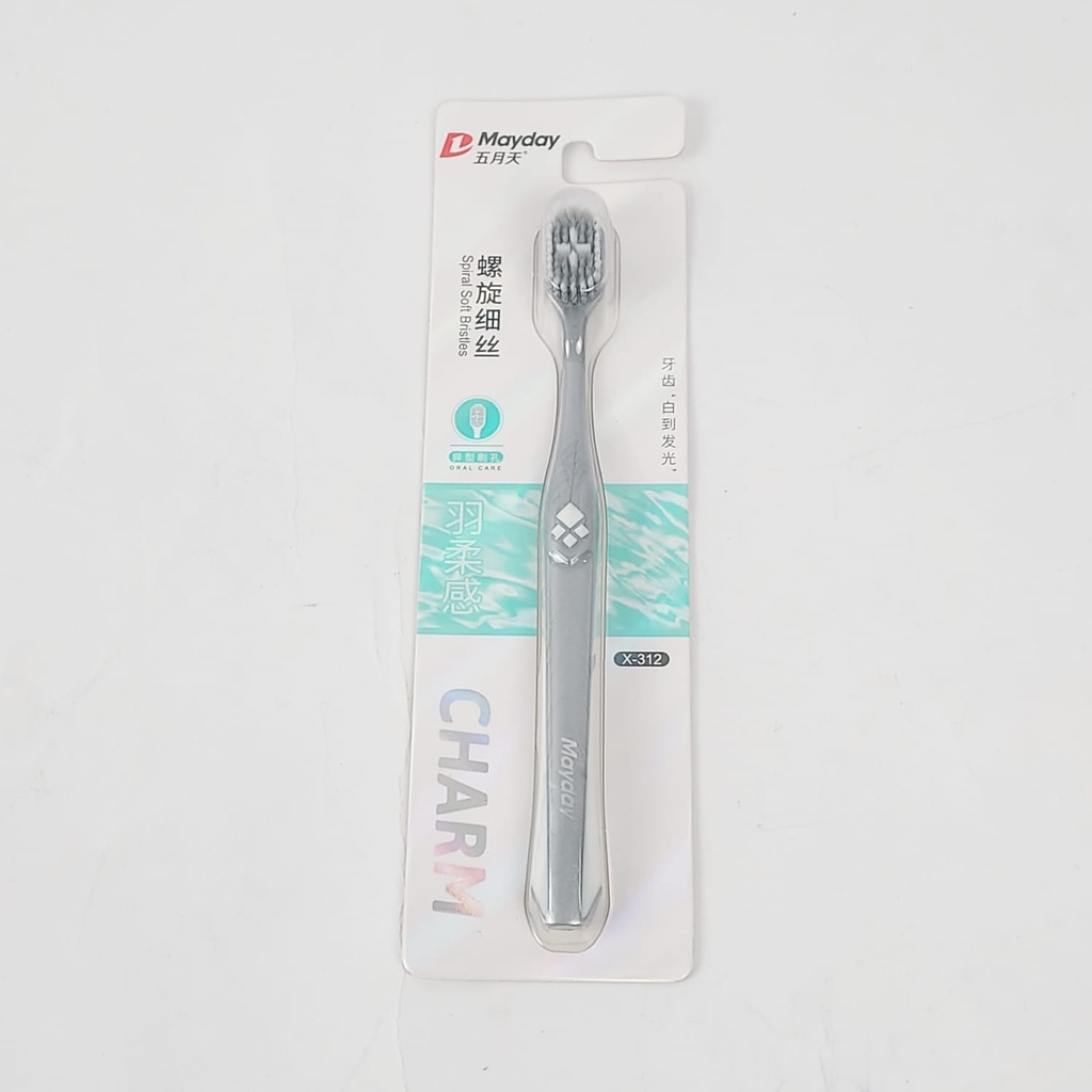 Spiral fine wire adult toothbrush -X-312