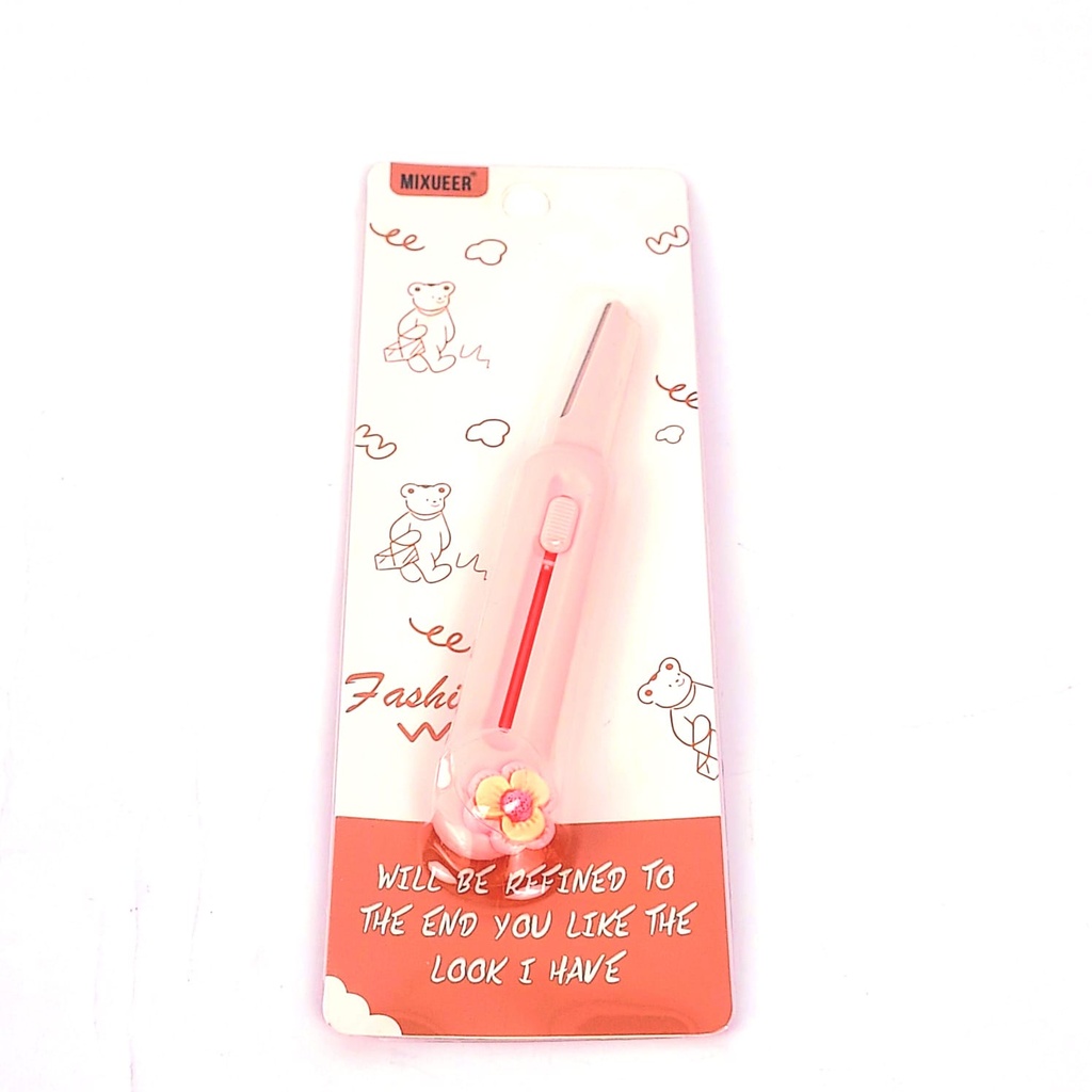 Single hand push eyebrow cutter paper card hem HO-176 MIXUEER