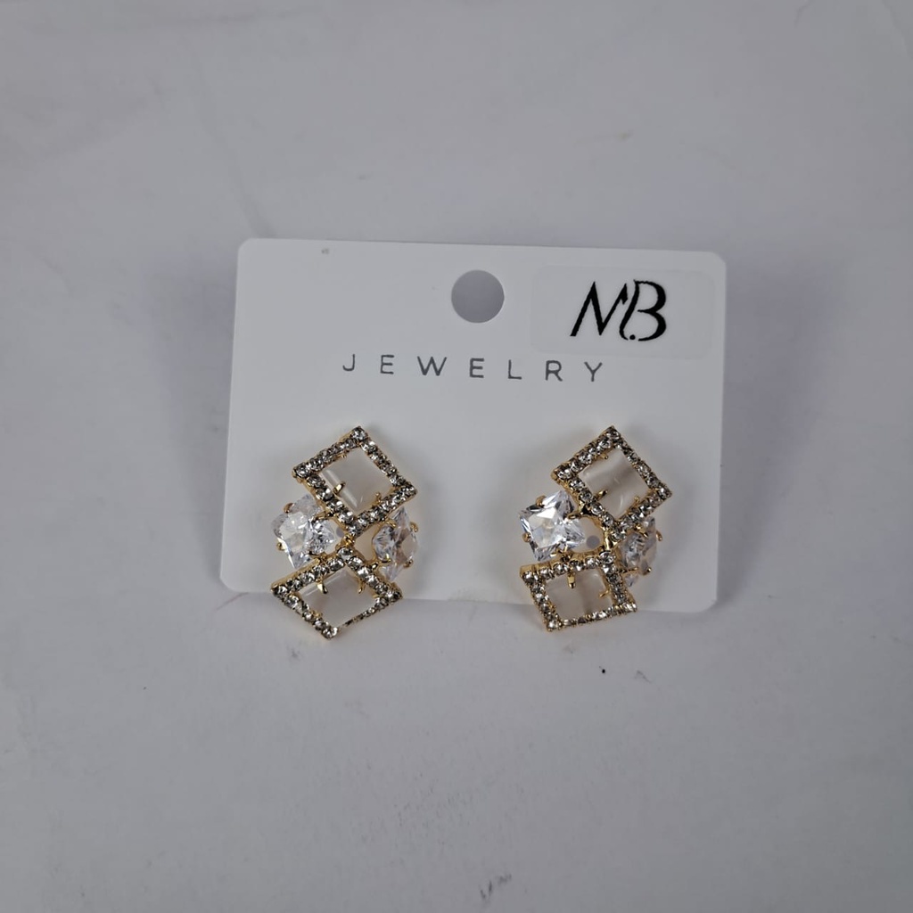 Asymmetric Rhinestone Eartop