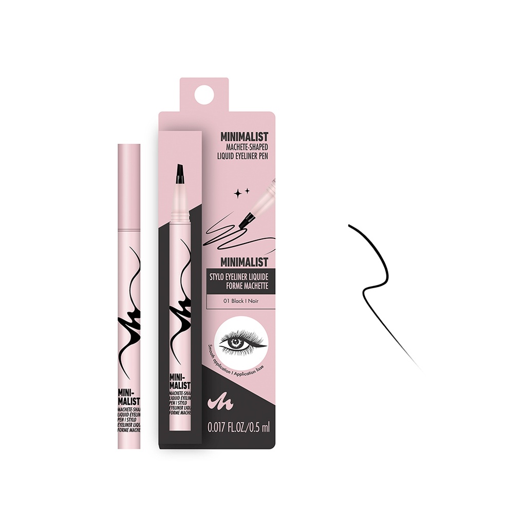 Minimalist Machete-Shaped Liquid Eyeliner Pen(01 Black)