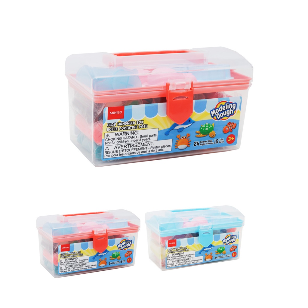 24-Color Modeling Clay Handheld Box (2 Assorted Models)