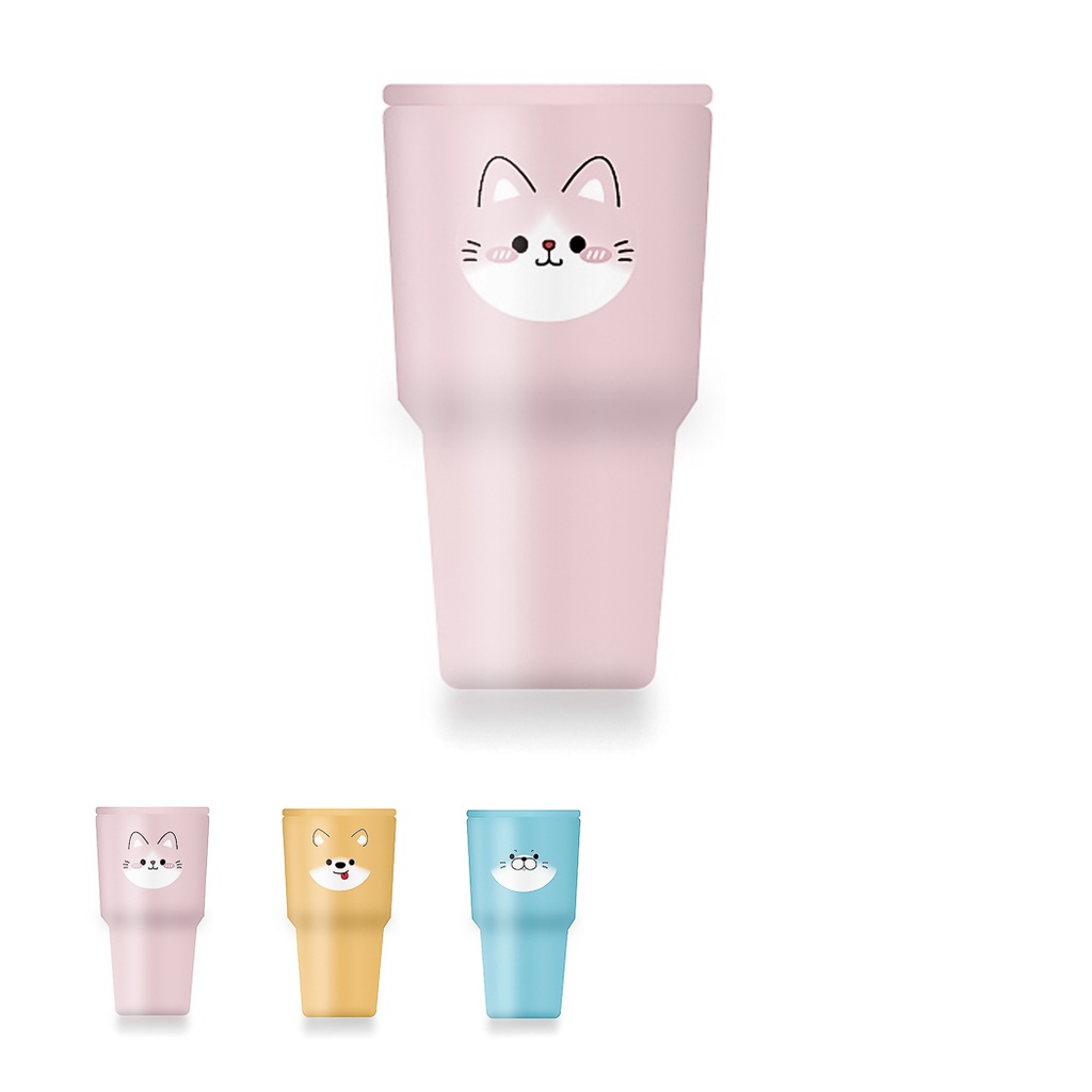 Animal Faces Collection Plastic Tumbler with Flip Lid (800mL)