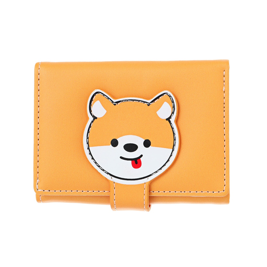 Animal Faces Collection Women??s Short Trifold  Wallet (Yellow)