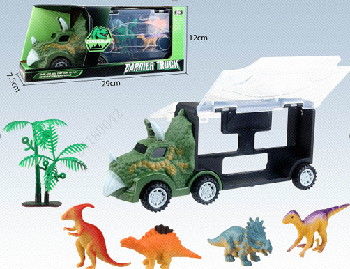 Animals Truck - with 8 Little Animals(Triceratops Truck)