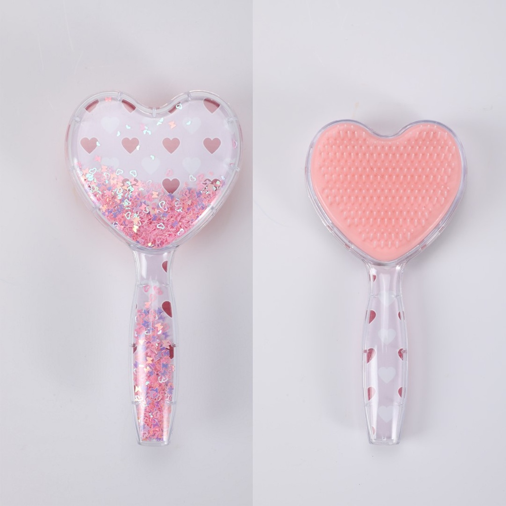 Pink Romance Series Heart Hairbrush