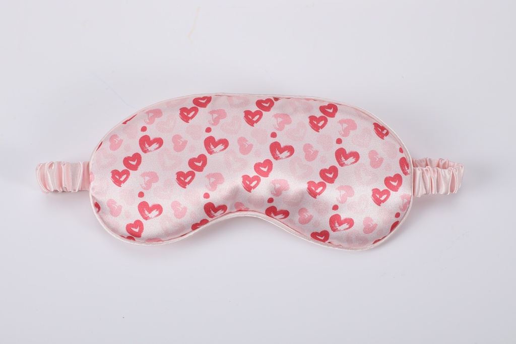 Pink Romance Series Imitated Silk Eye Mask (Heart)