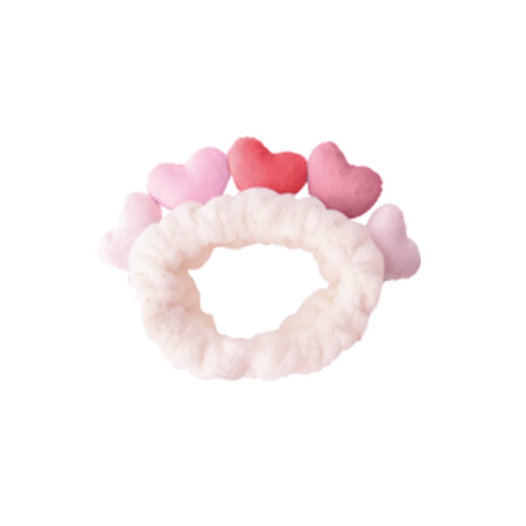 Pink Romance Series Plush Headband (Heart)