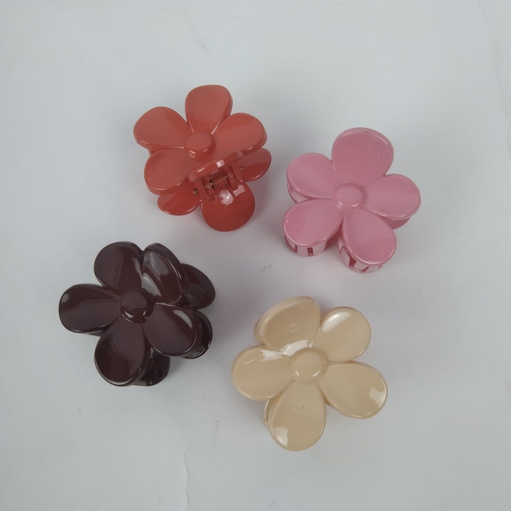 Flower Mini Hair Clutcher 015 - Mini Floral Hair Claw 015