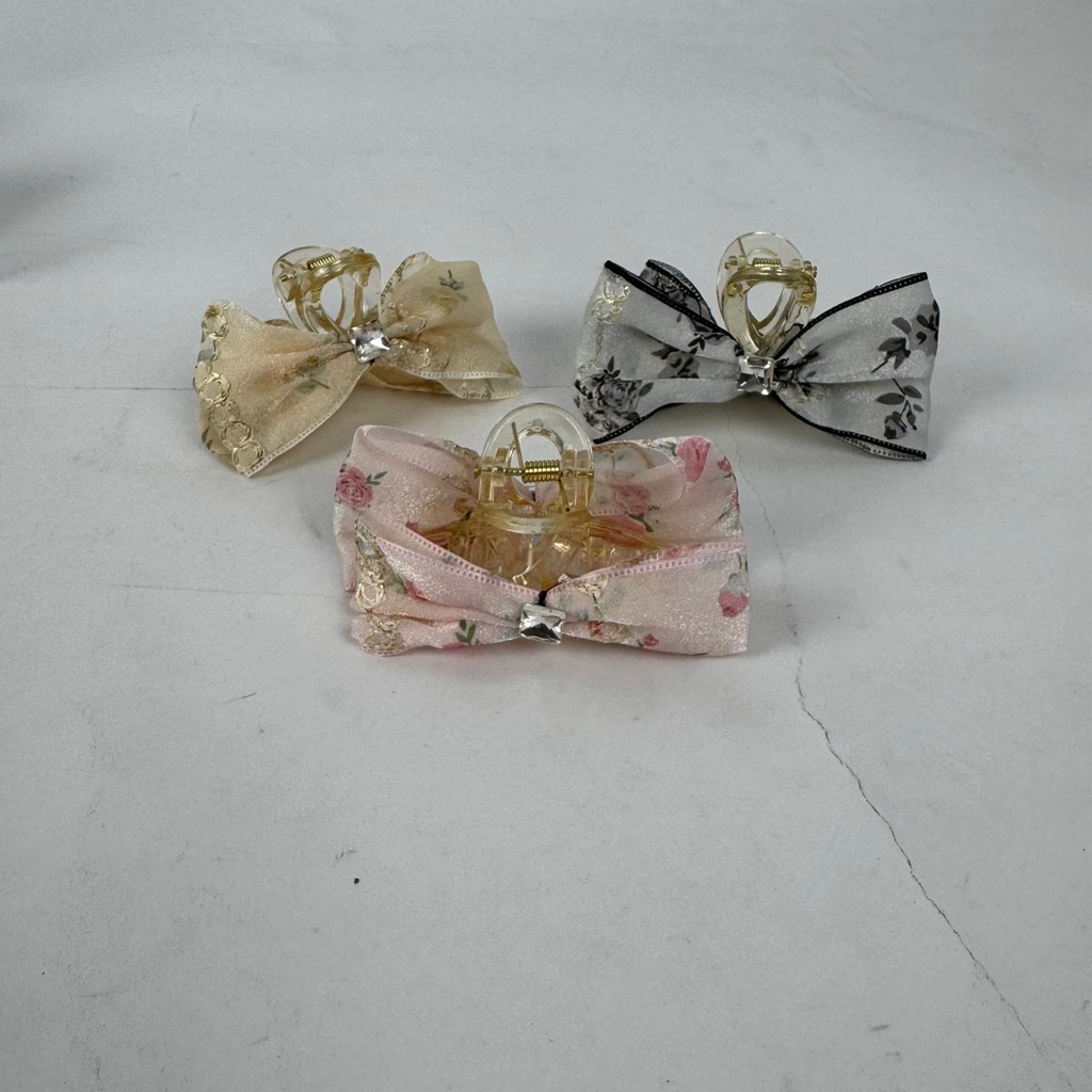 Ribbon Bow Claw Clip