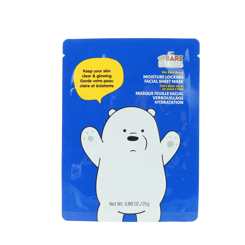 We Bare Bears Moisture Locking Facial Sheet Mask