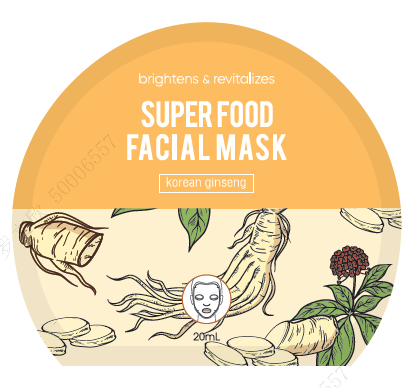 Super Food Facial Sheet Mask(Korean Ginseng)