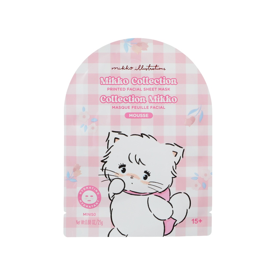 Mikko Collection Printed Facial Sheet Mask(Mousse)