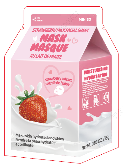 Strawberry Milk Facial Sheet Mask