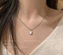 Fashion Silver Color Heart Necklace