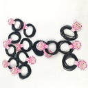 Black Rubber Buckle Hair Bands