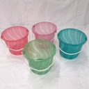 Transparent colorful water bucket