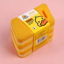 Little yellow duck 3-layers sponge scouring pad-3pcs