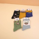 Striped Children's Mid-calf Cotton Socks-Little Kid