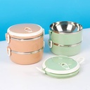 1.4L colorful white accessories lunch box (non-refundable)