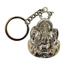 Silver Ganesh Keychain